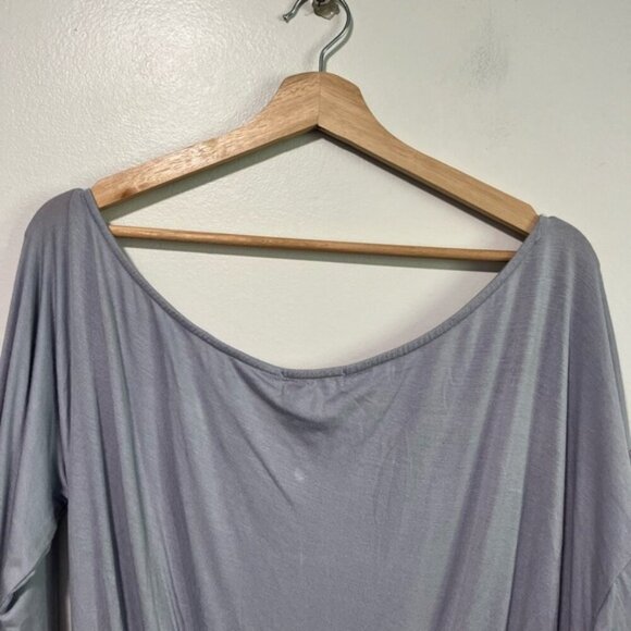 Lovers and Friends Gray Long Sleeve Tie Cuff Romper Size M NWT - Picture 6 of 15